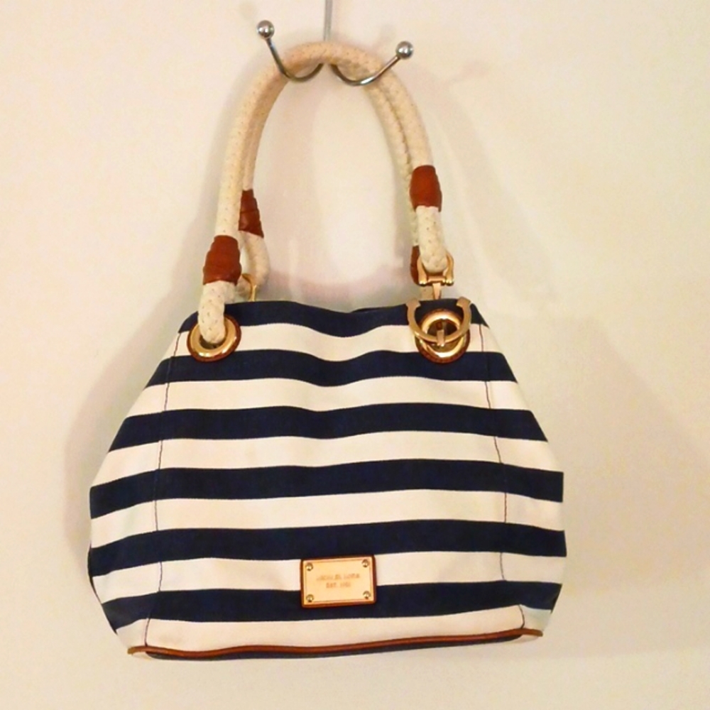 Michael Kors striped Marina tote bag